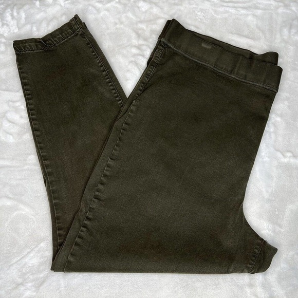 Buffalo David Bitton Olive Green High Rise Pull On Jegging Jeans Pants XXL - Picture 3 of 11